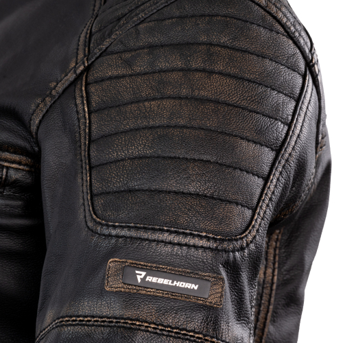 Kurtka motocyklowa skórzana damska REBELHORN HUNTER PRO LADY VINTAGE BLACK